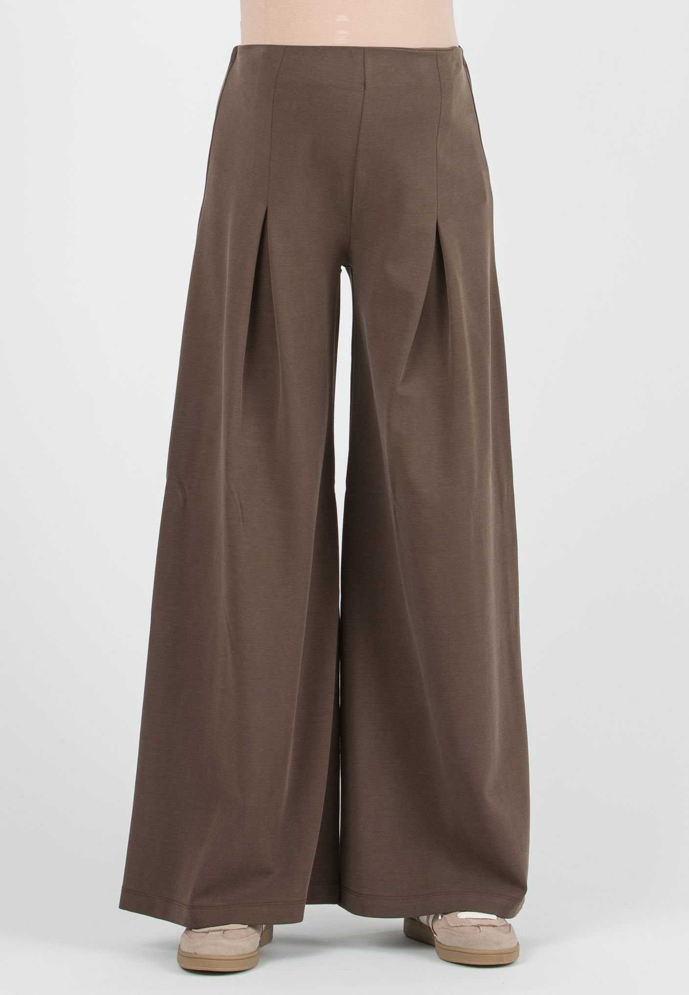 JAMIE - Maternity Modal Trousers with Box Pleats (Nocciola)