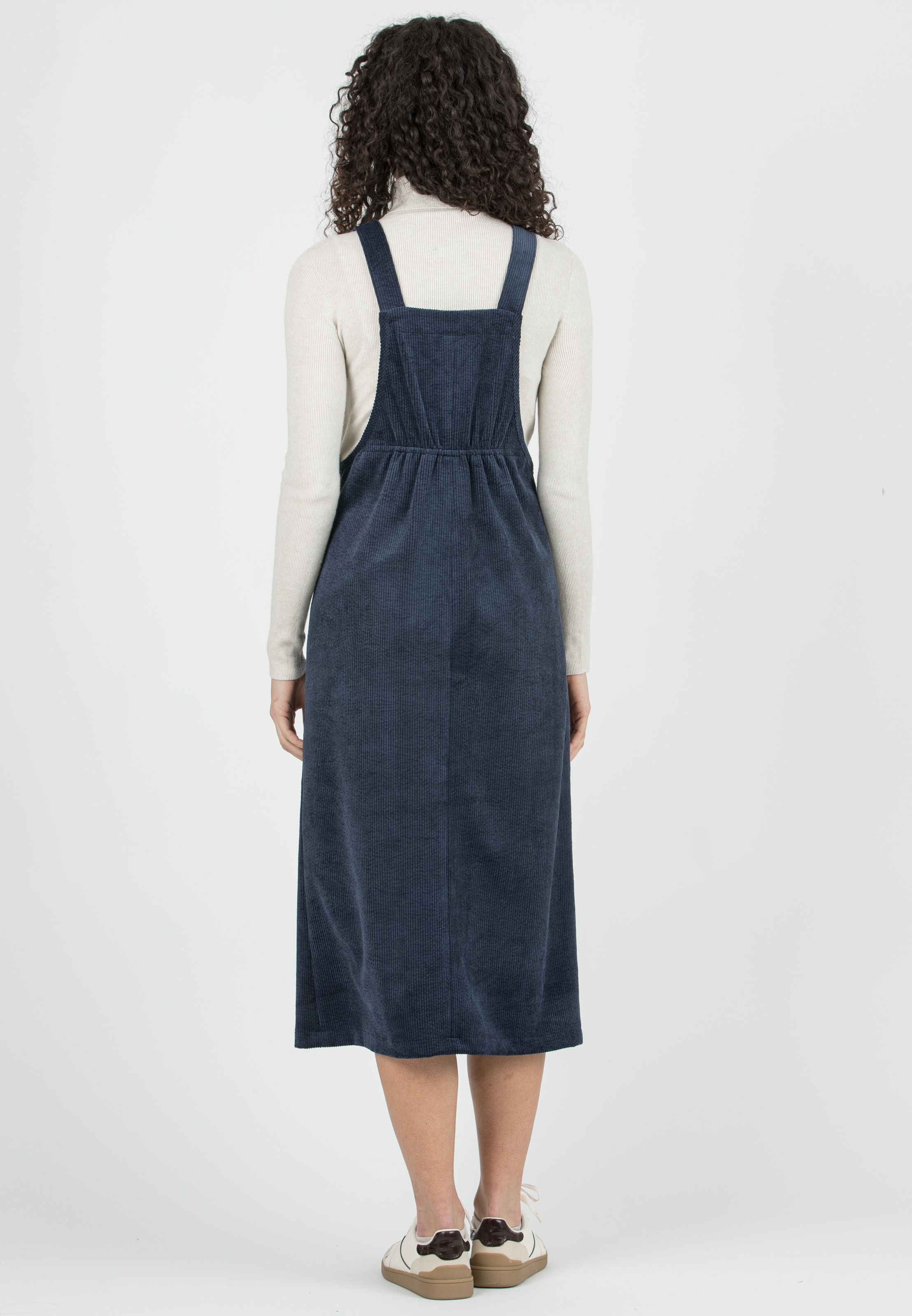PAMELA – Maternity Corduroy Pinafore (Blu)
