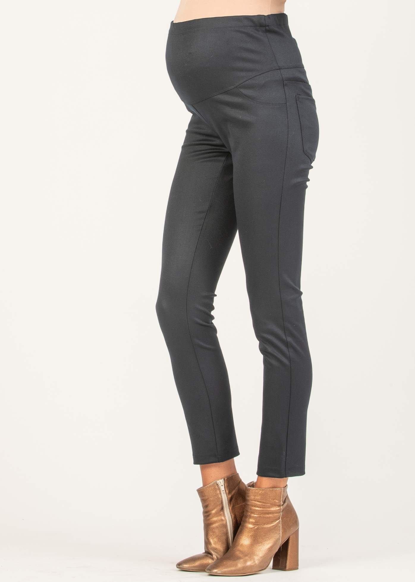 Pantalone Premaman Bielastico (Blu, XXS)