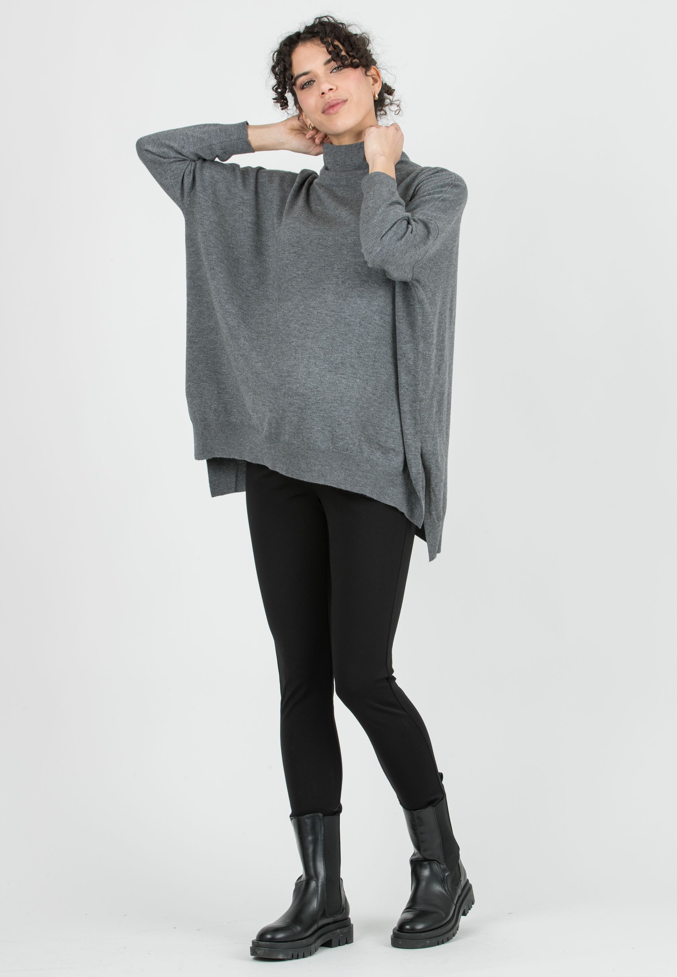 CRIS - Leggings Premaman in Punto Milano Tecnico (Nero, XS)