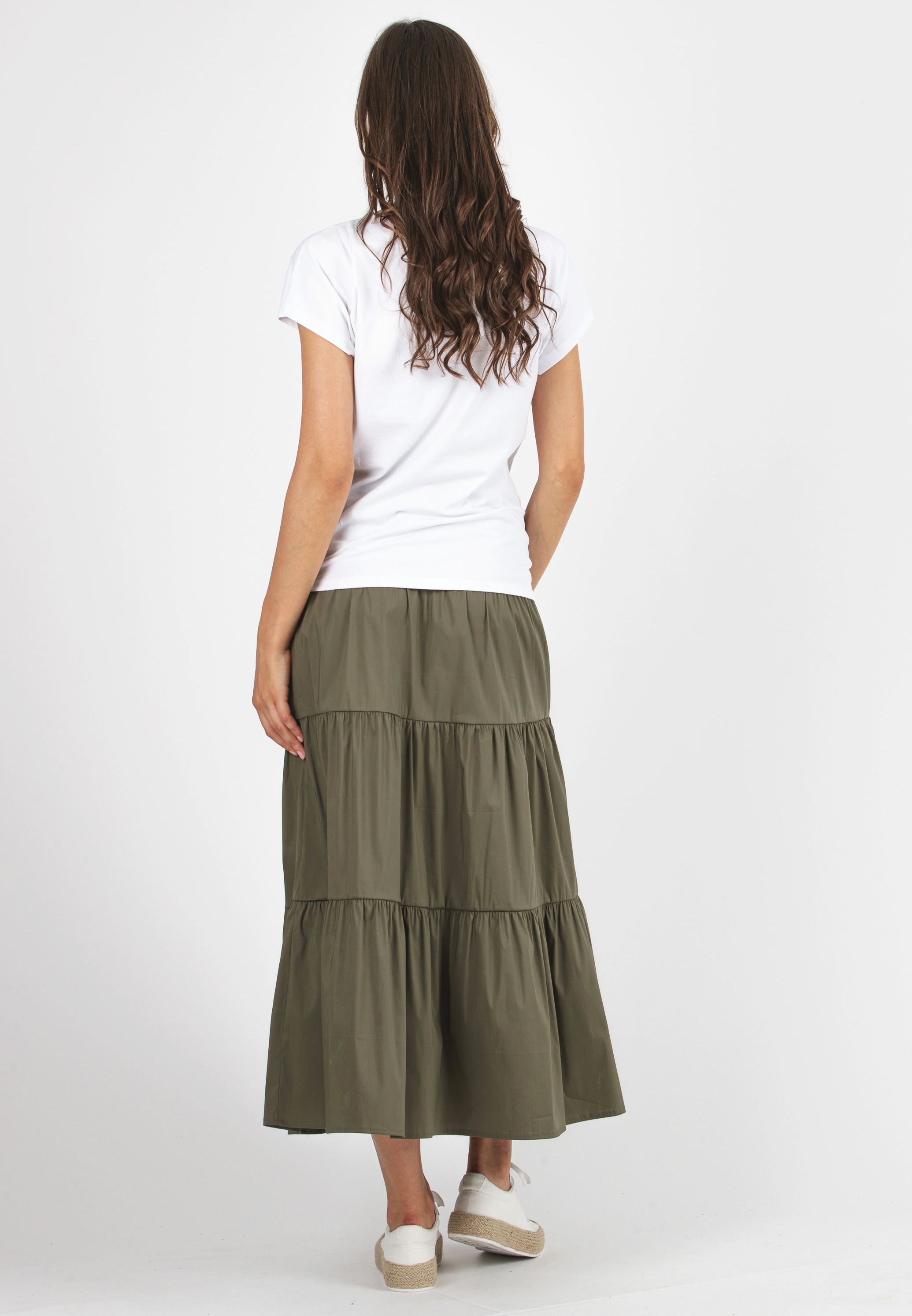 URSULA - Maternity T-shirt with Knot on Side (Bianco  Ottico)