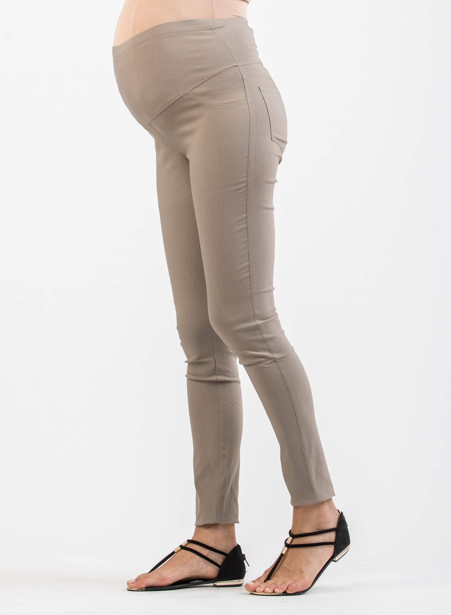 EBONY - Pantalone Premaman Skinny in Bengalina Super-Stretch (Iuta, XXS)