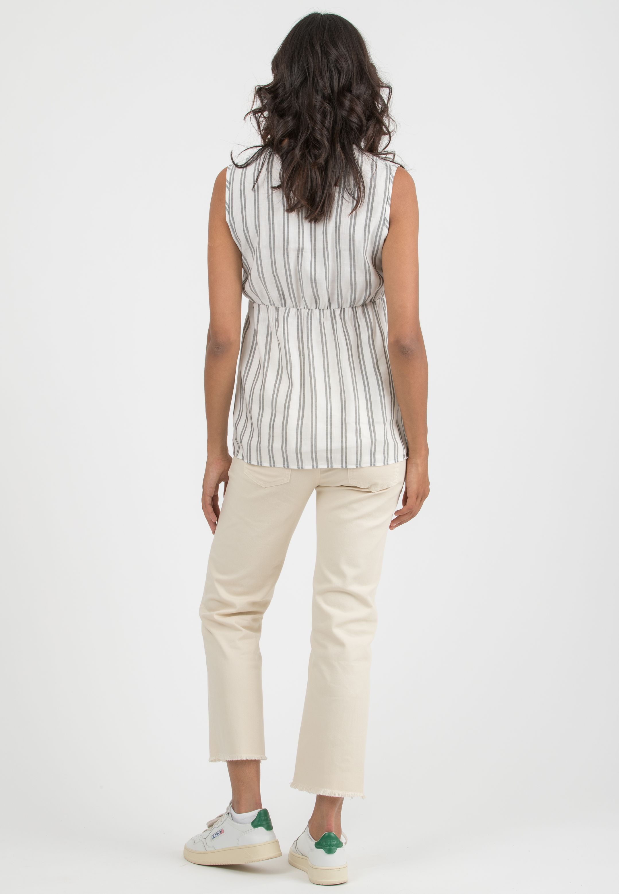 ADA - Maternity & Nursing Linen Top (Nero)