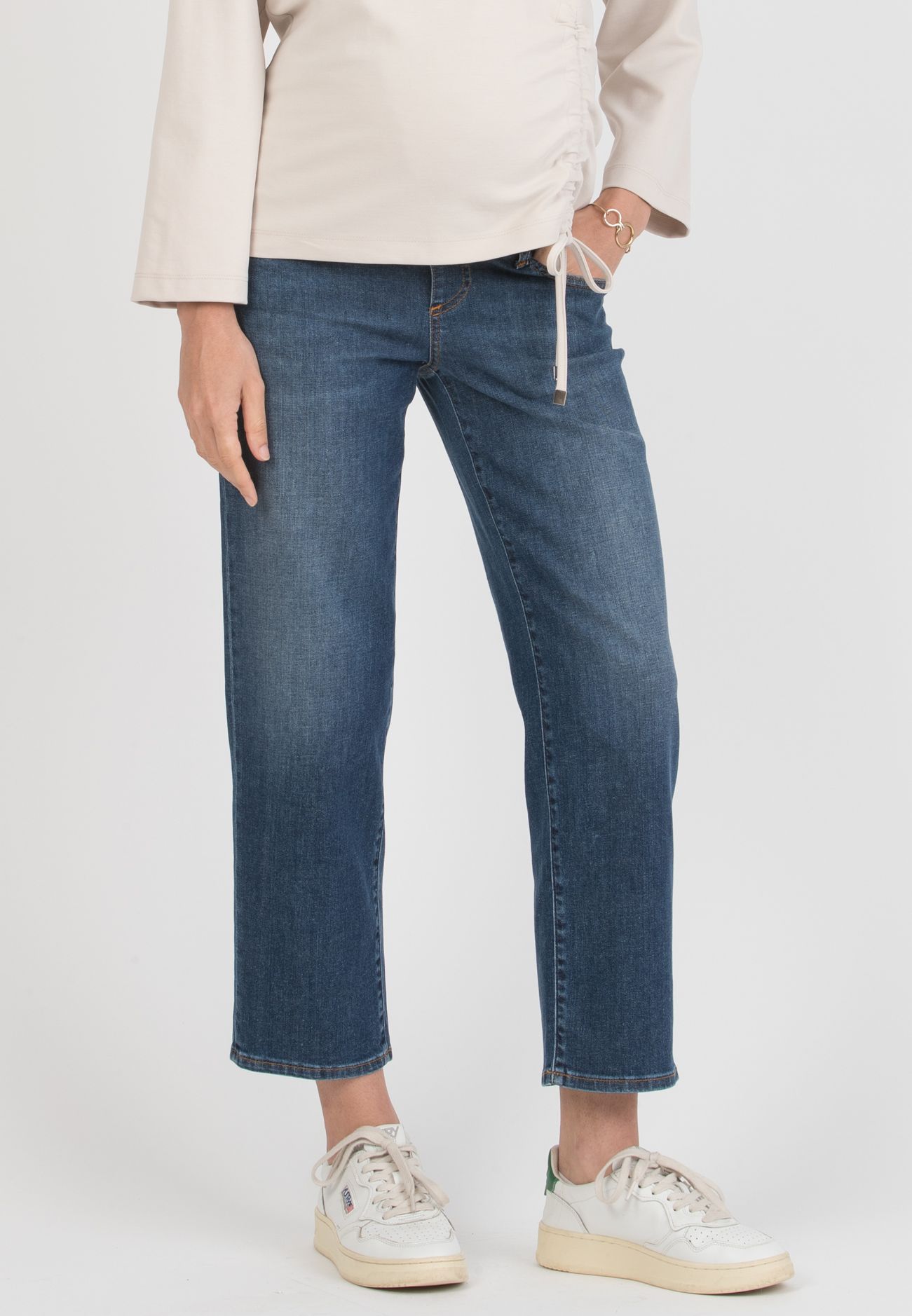 RHIANNA - Balloon Maternity Jeans (Blu)