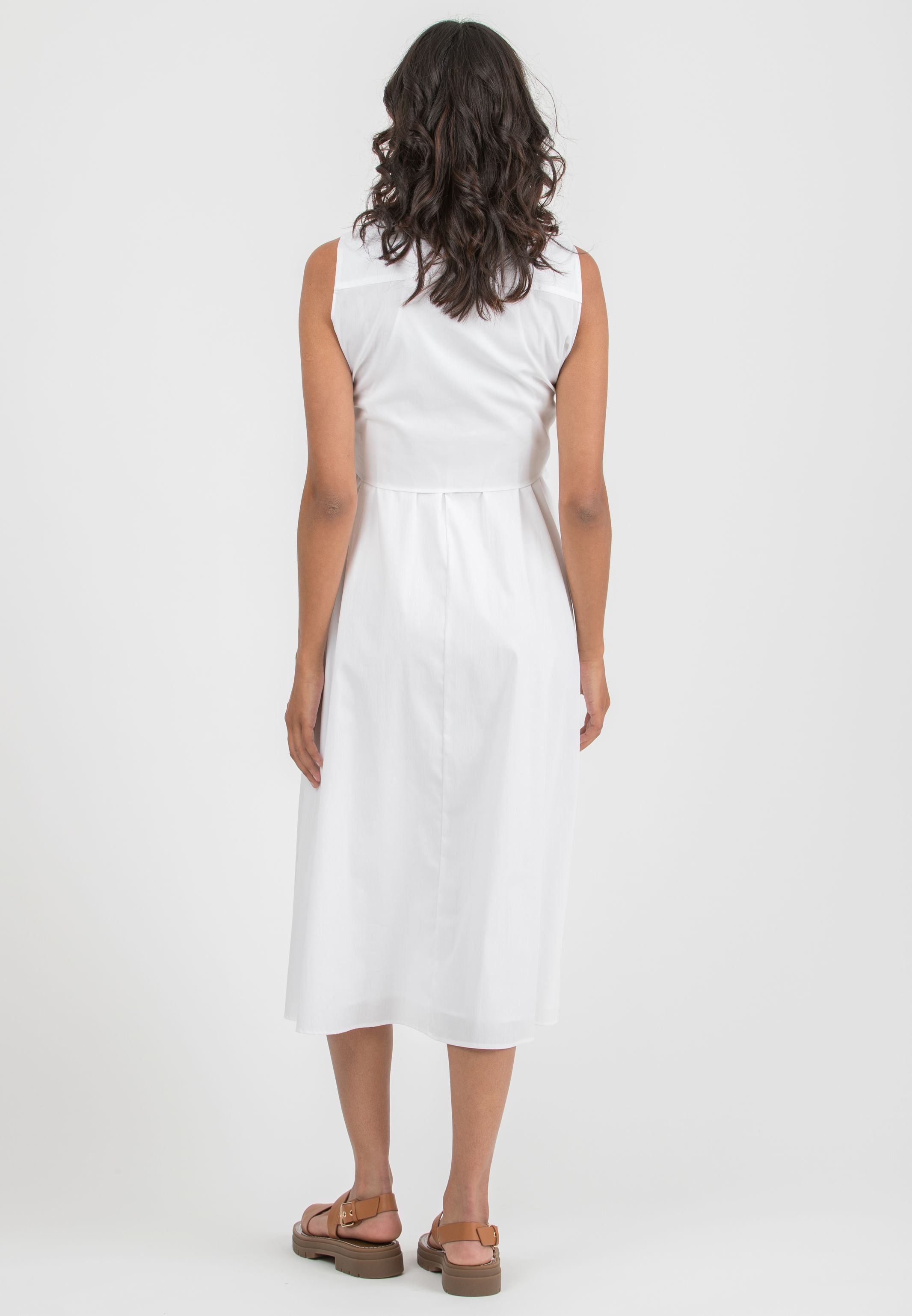 MICHELA - Abito Premaman & Allattamento Stile Camicia (Avorio, XXS)