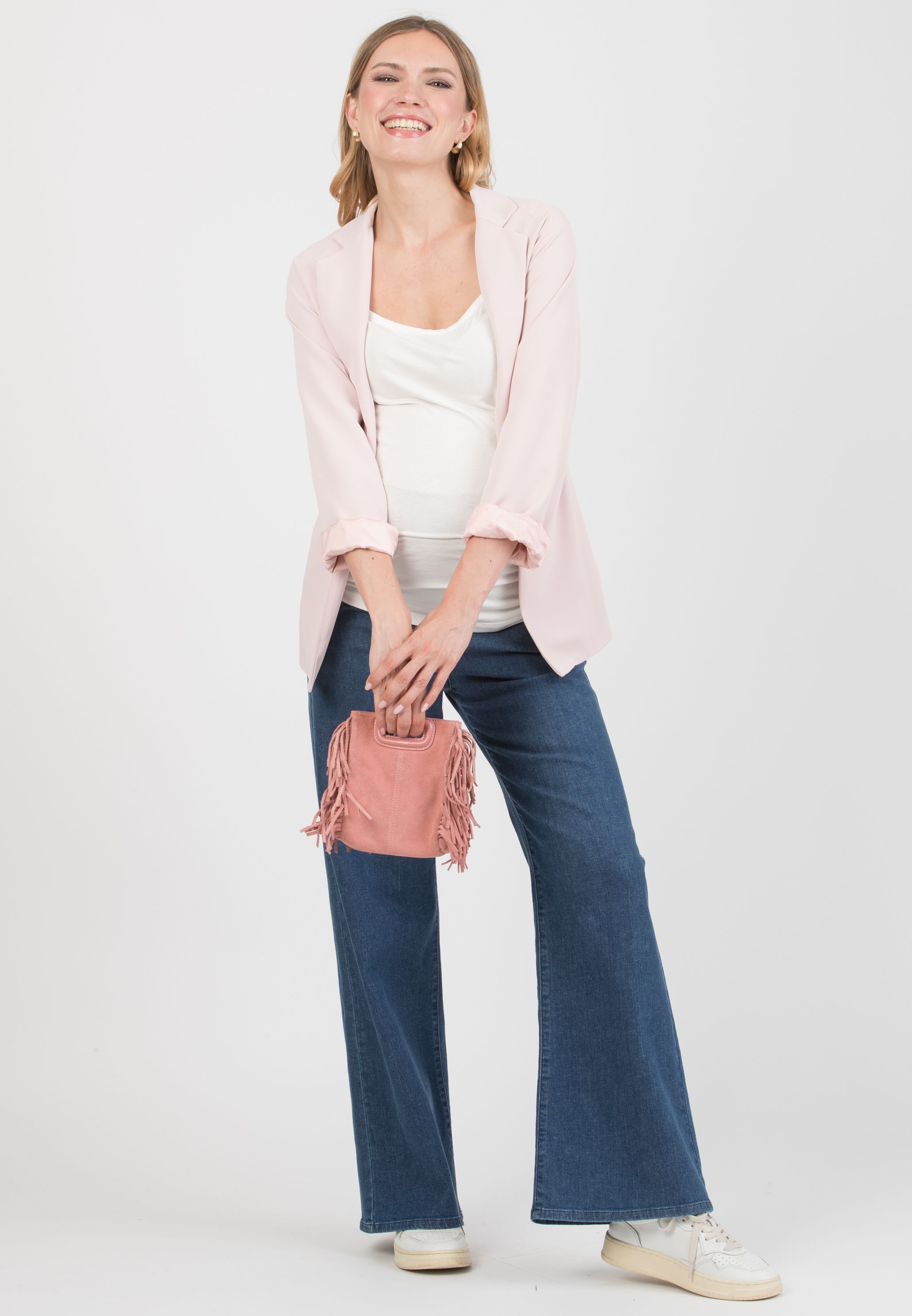 ROBERTA - Maternity Blazer in Cadì (Rosa)