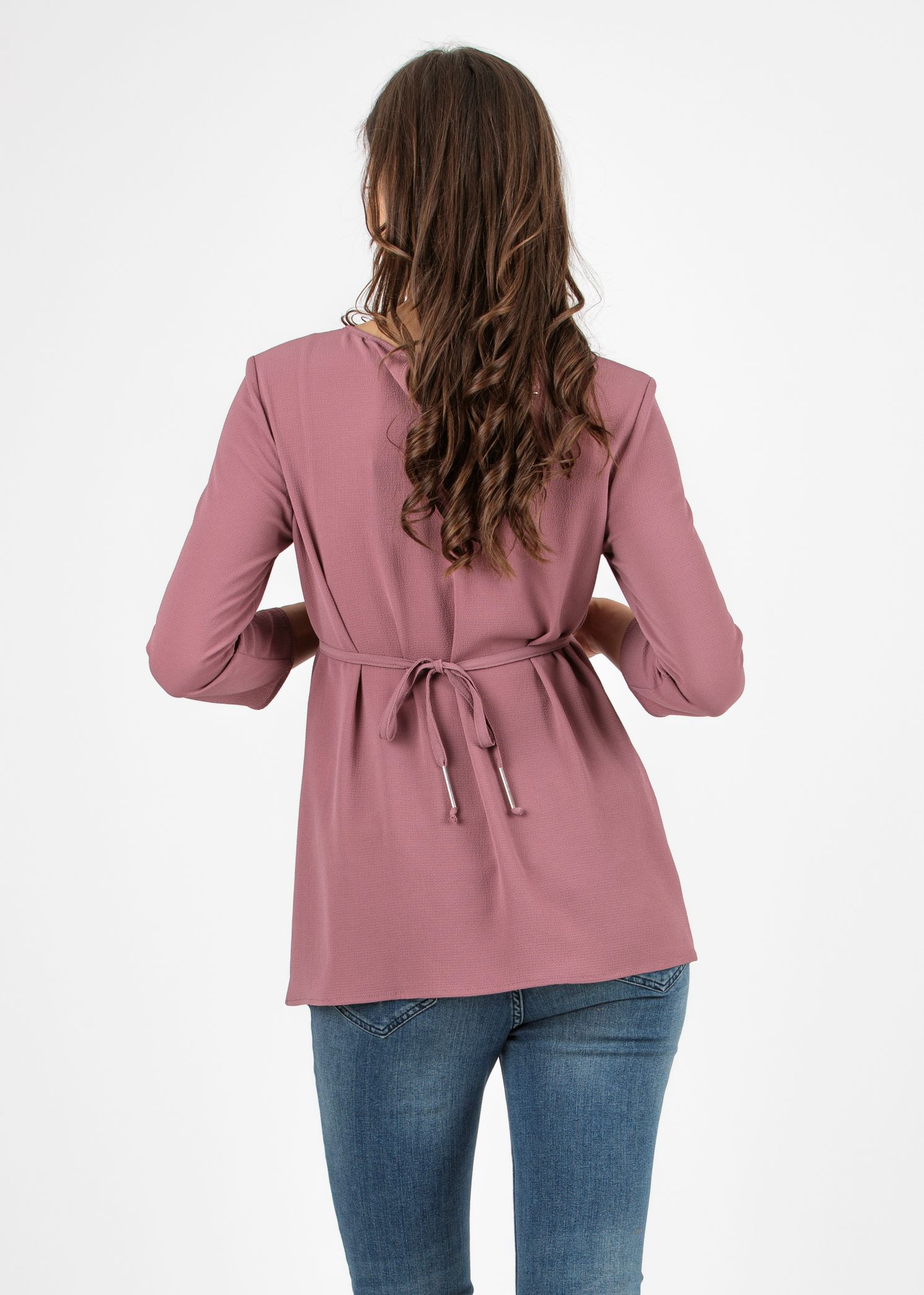 LUCY - Maternity Blouse with Front String (Onion, XS)