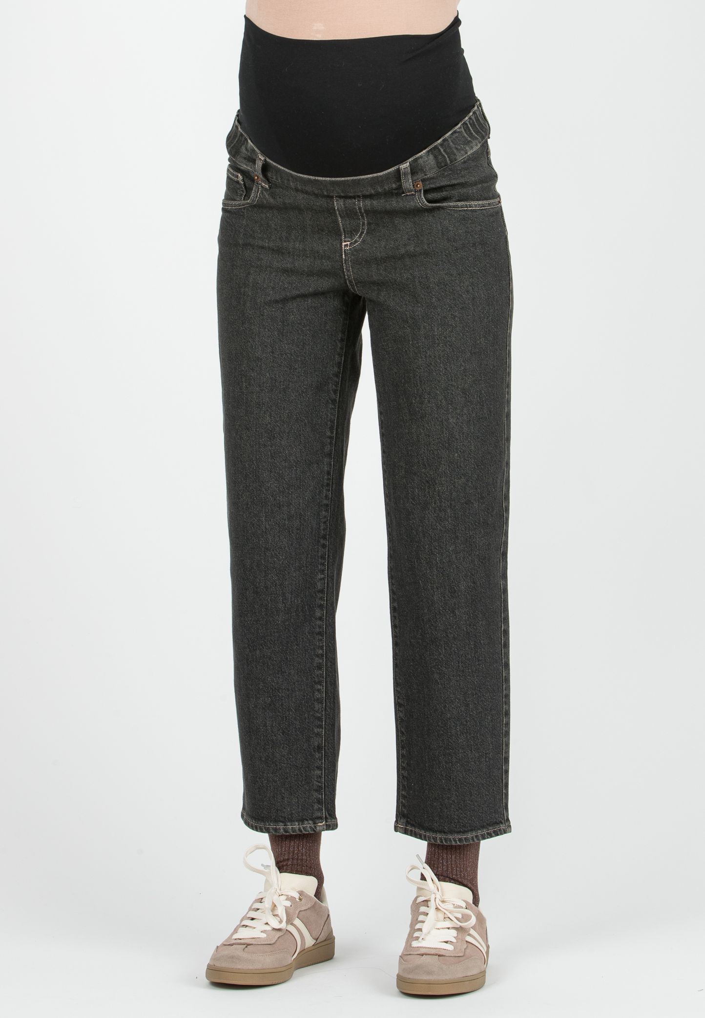 RHIANNA - Jeans Premaman Balloon Fit (Fango, XS)