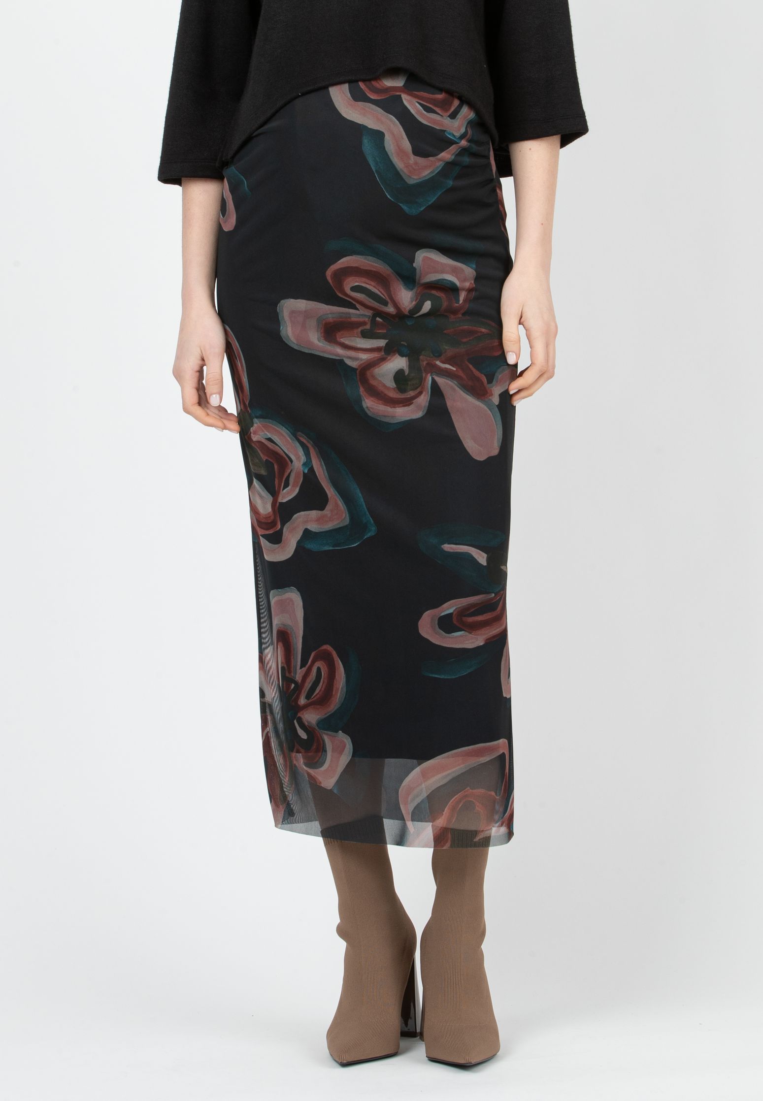 JUPITER - Maternity Mesh Skirt (Verde Scuro)