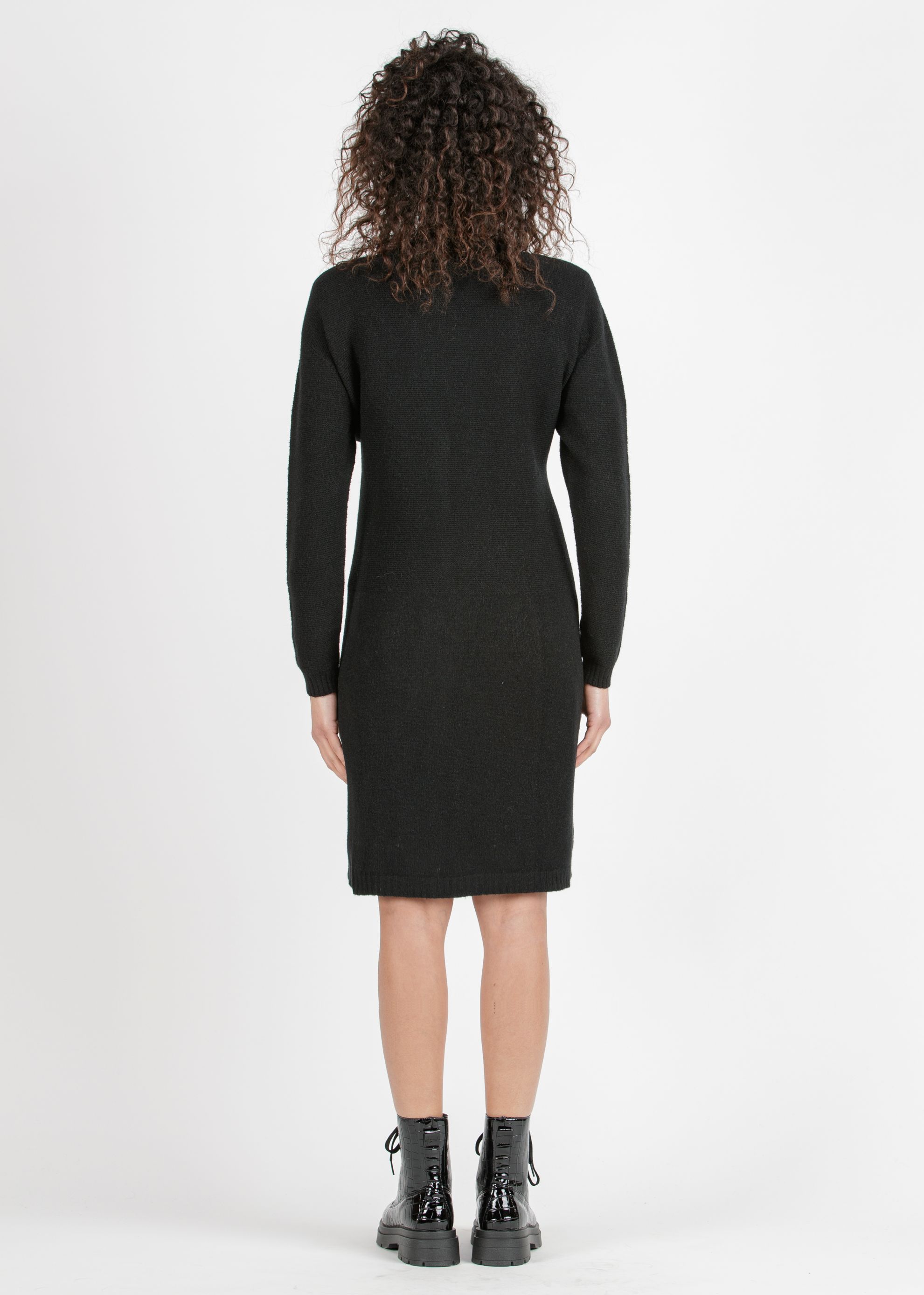 GRAZIA - Maternity Maxi Cardigan in Viscose Blend Yarn (Black, XS)