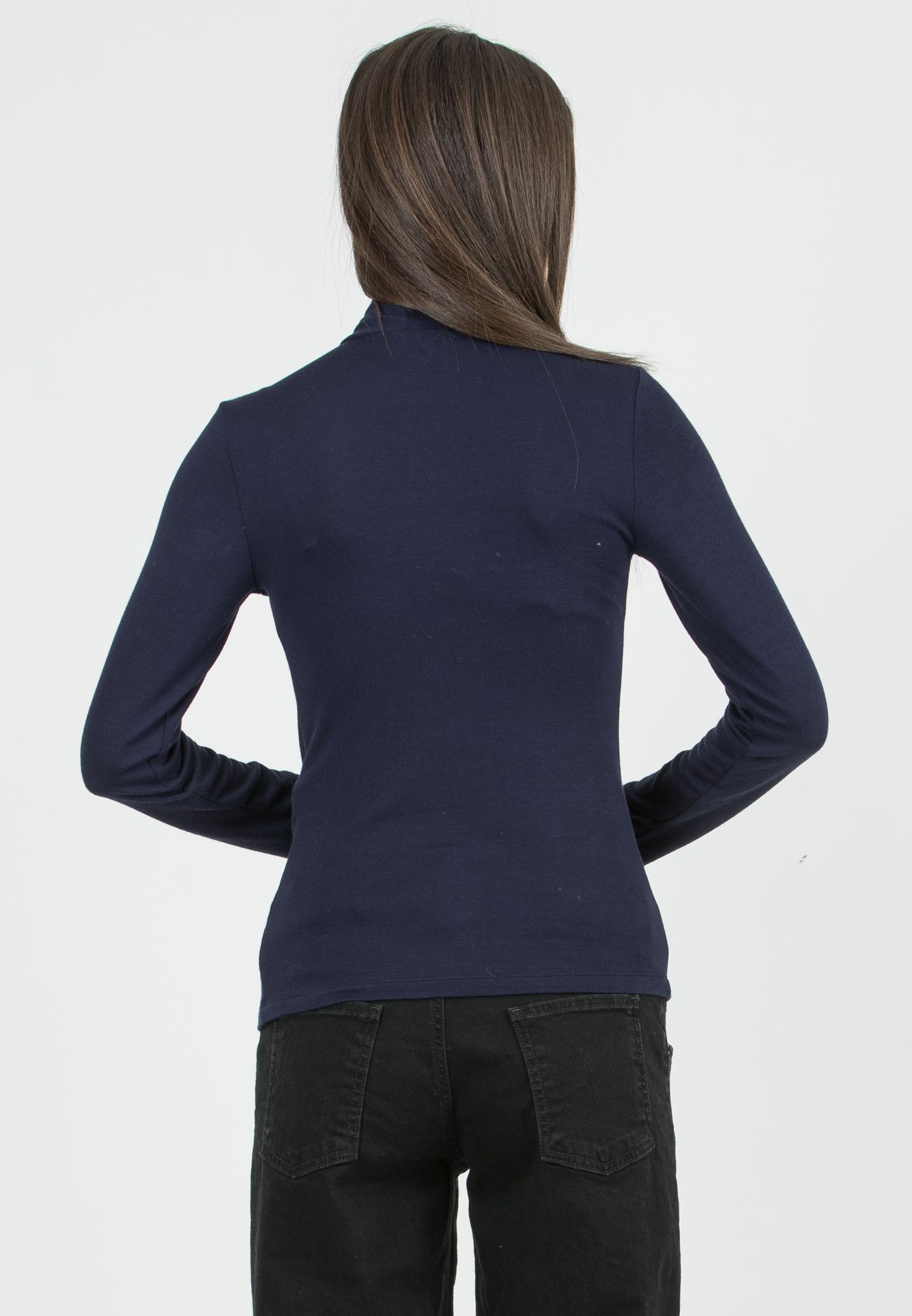 MARINA - Maglia Premaman in Viscosa con Collo Incrociato (Blu)