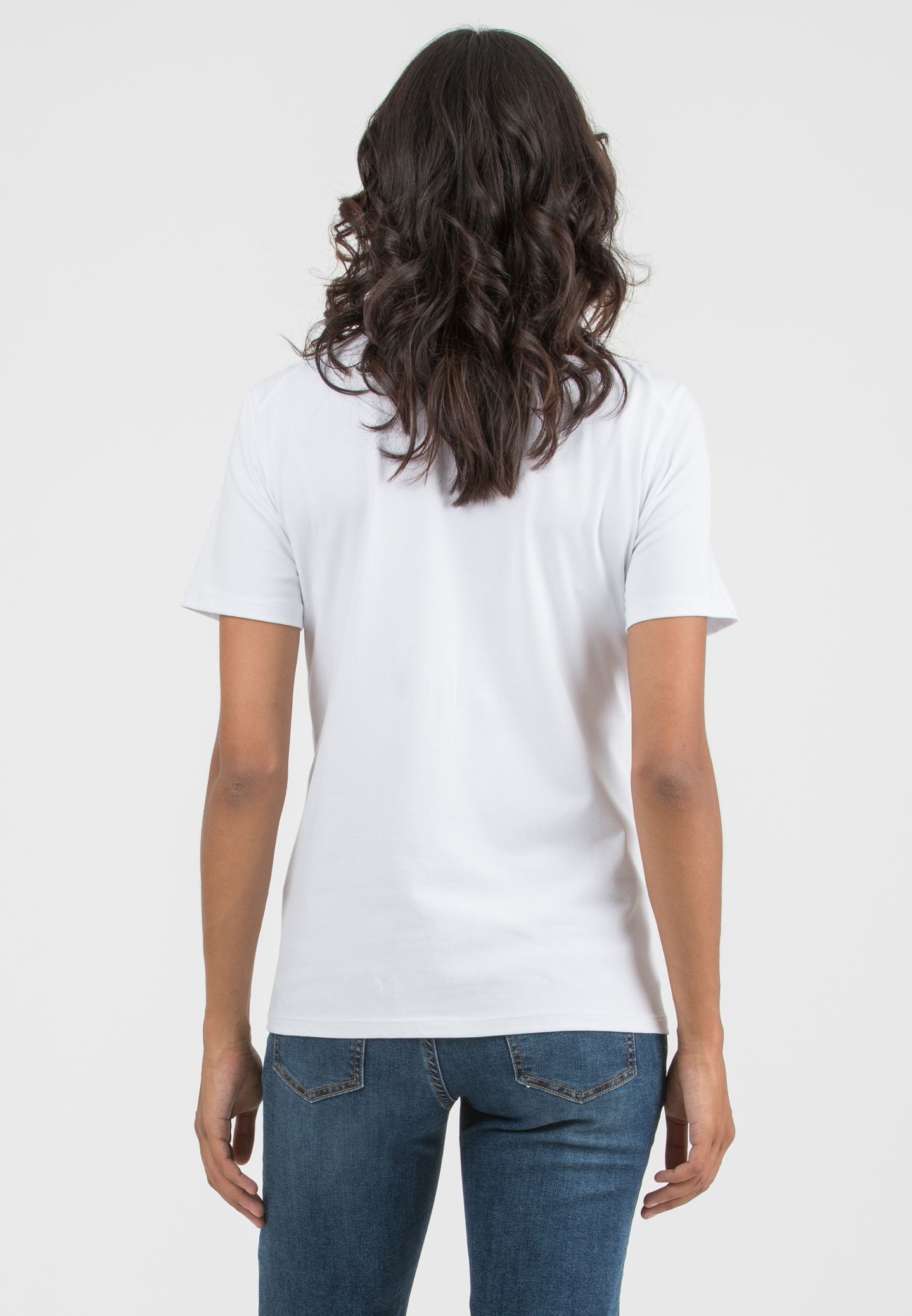 LINDSAY - Maternity Cotton Jersey T-Shirt with Side Knot and Nursing Zip (Bianco  Ottico)