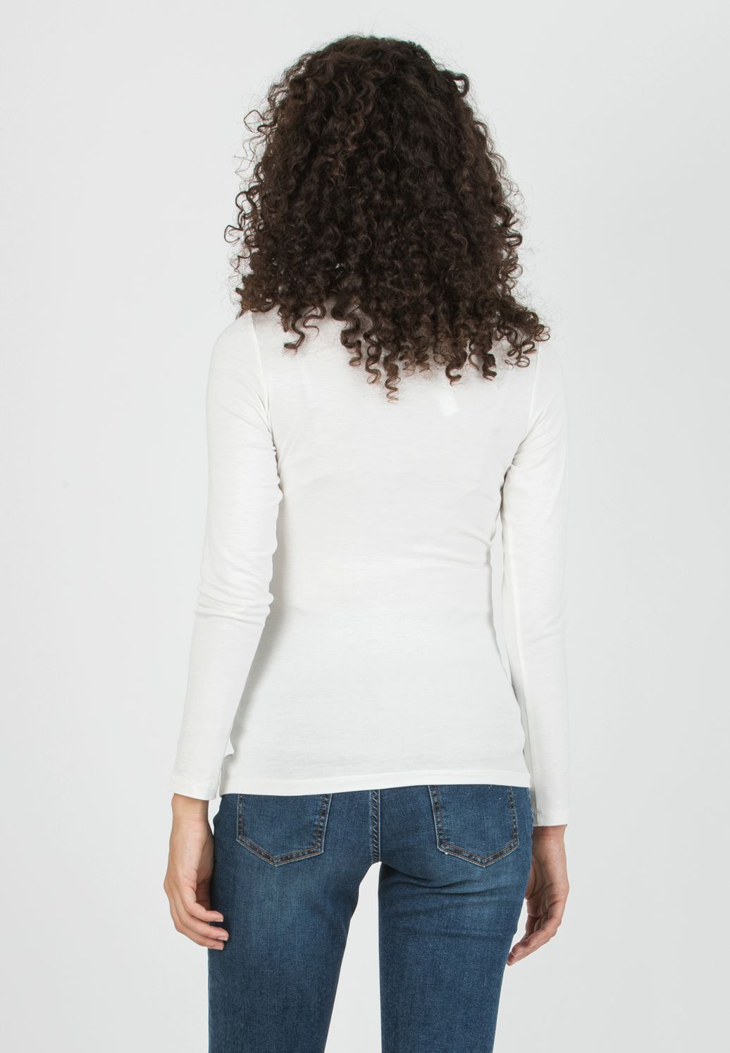 JENNIFER - Maternity & Nursing Top with Crossover Neckline (Ivory, XS)