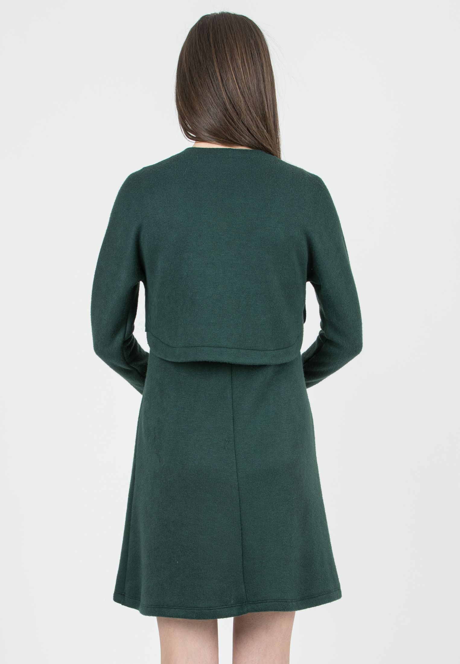 ROSSELLA - Two Piece Knit Maternity & Nursing Dress Set (Smeraldo)