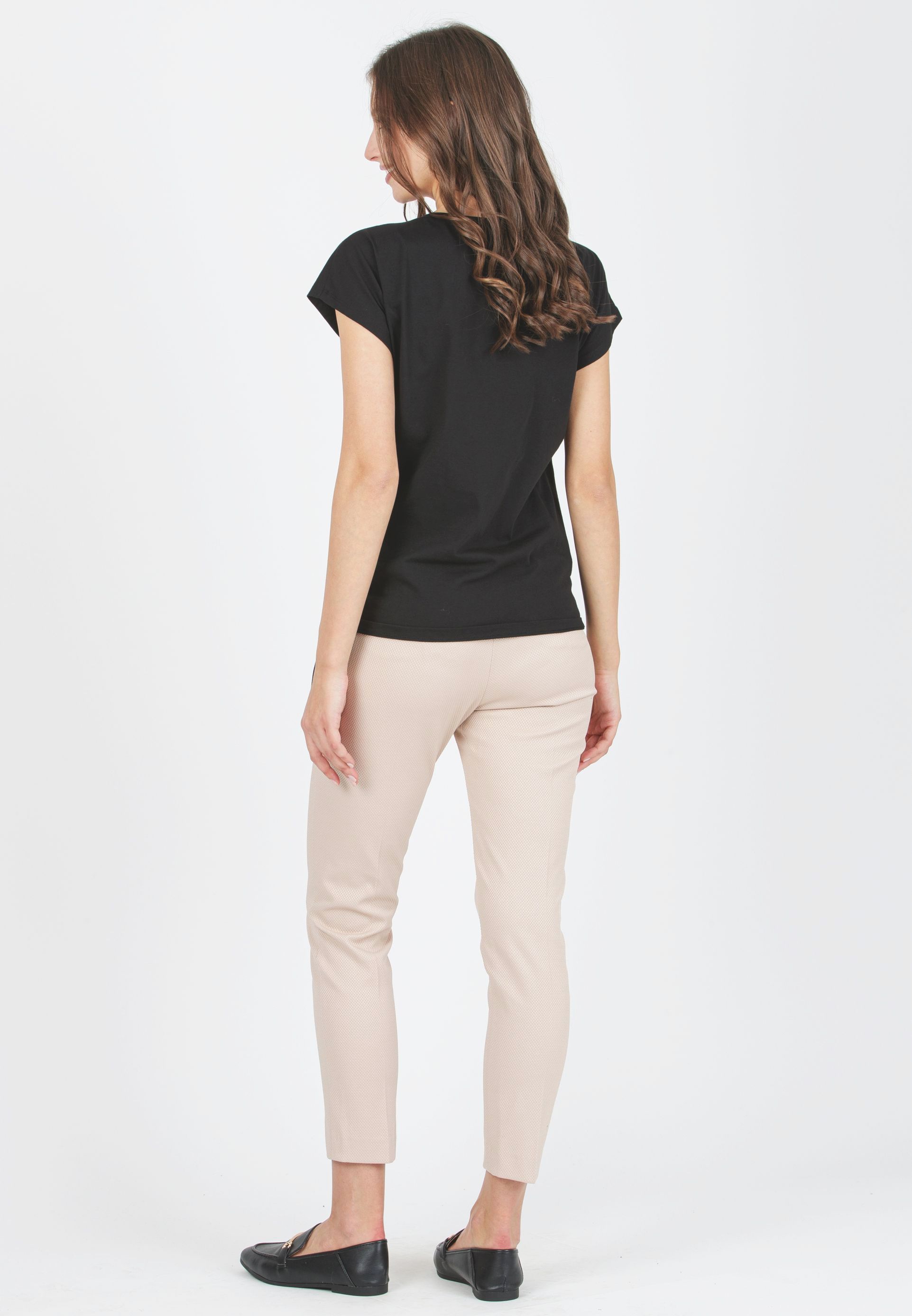 GILDA P - Tailored Maternity Trousers in Pique (Beige, XS)