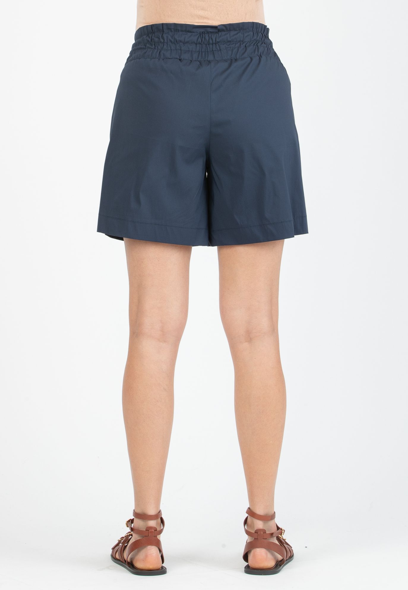 SIBILLA - Short Premaman in Cotone (Blu, XS)