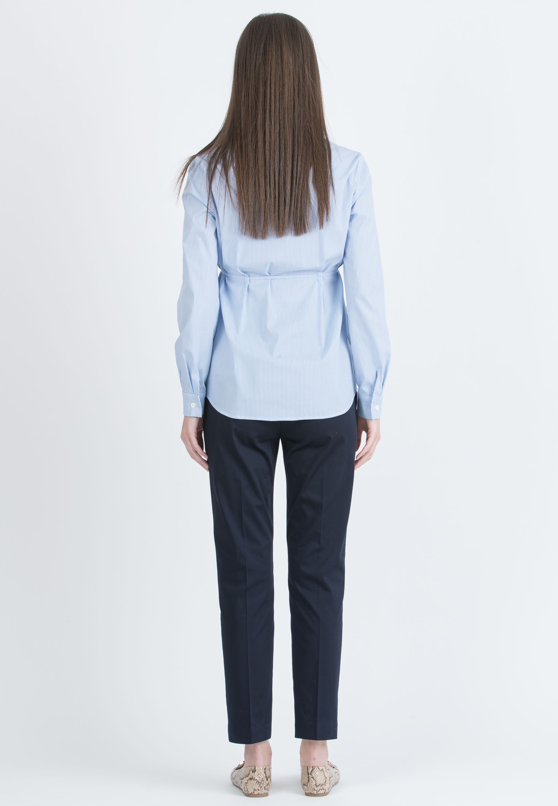 IMMA - Maternity Shirt with Drawstring (Blue, XS)