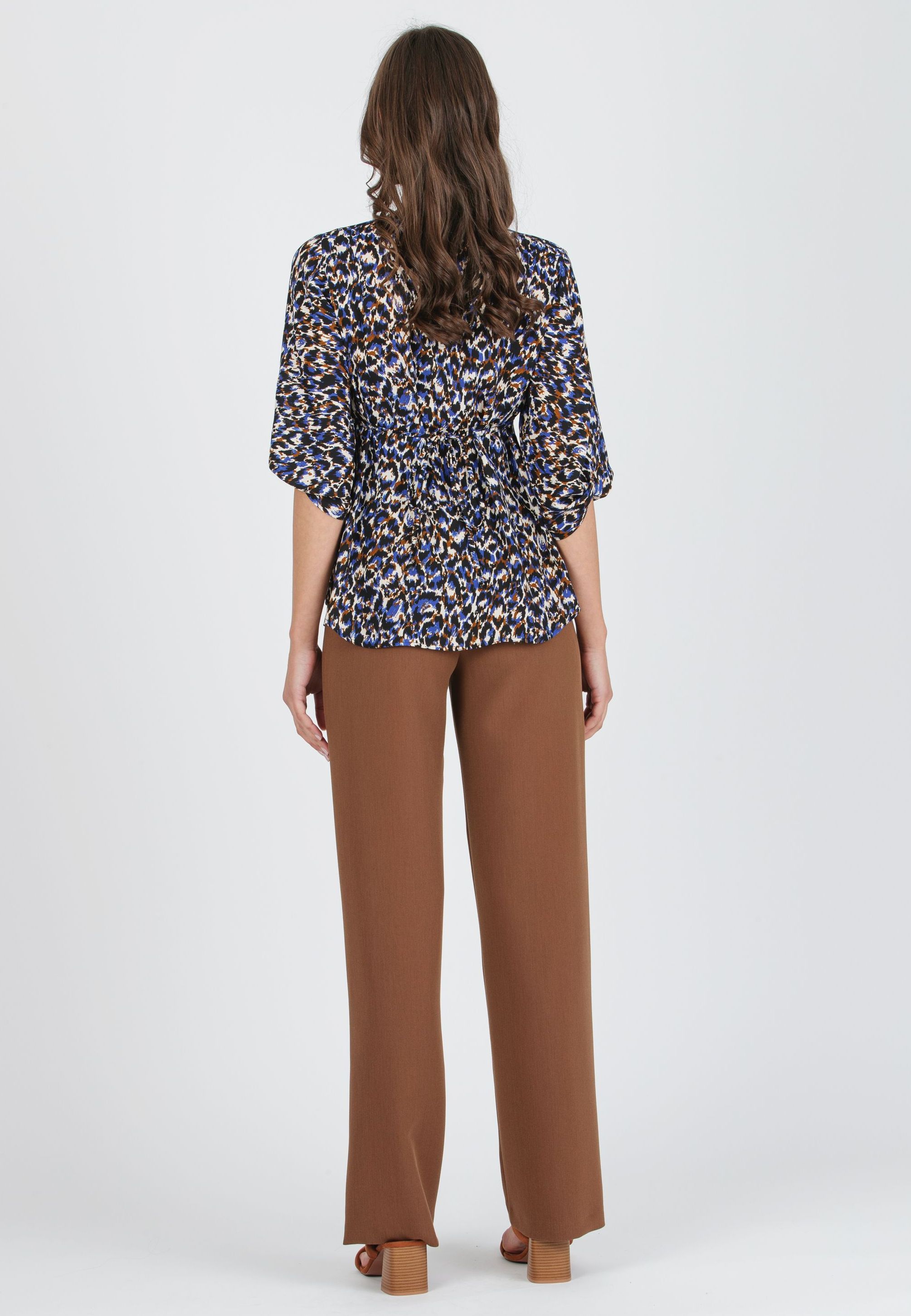 WINONA G - Pantalone Premaman Palazzo in Cadì (Caramello, XS)