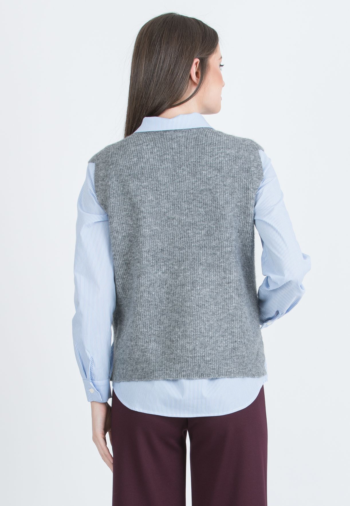 WENDY - Gilet Premaman (Grigio Chiaro, OS)