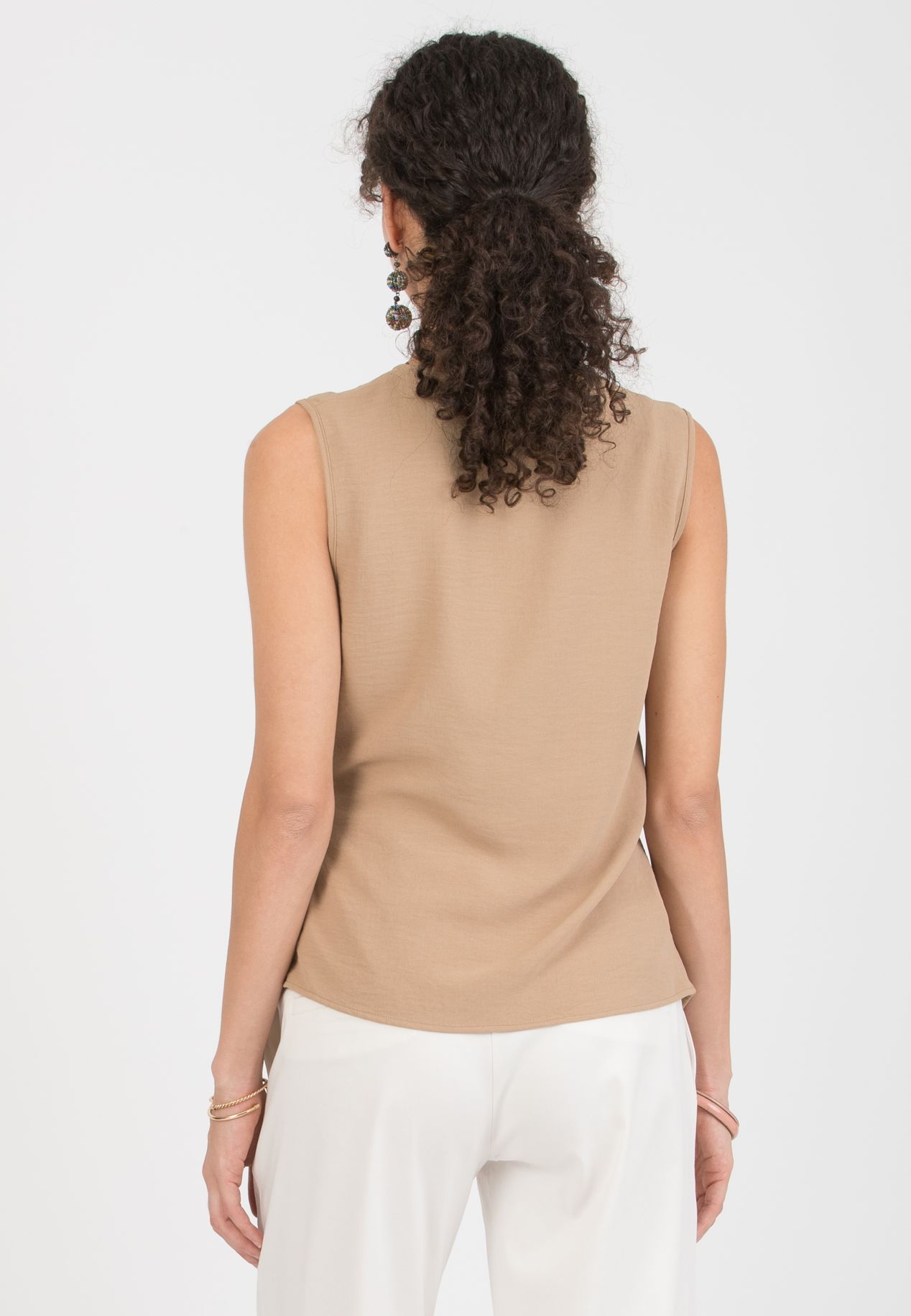 MADDOX - Cross-Over Maternity Gilet (Cammello)