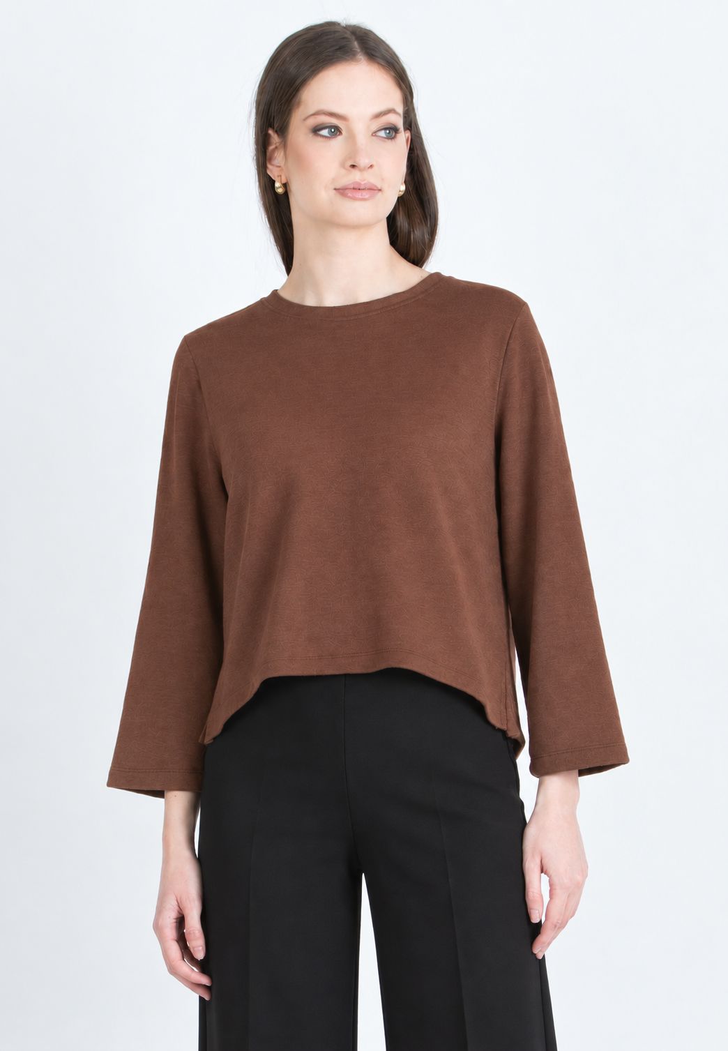 BAILEY - Maternity Sweater with Back Bow (Caramello)