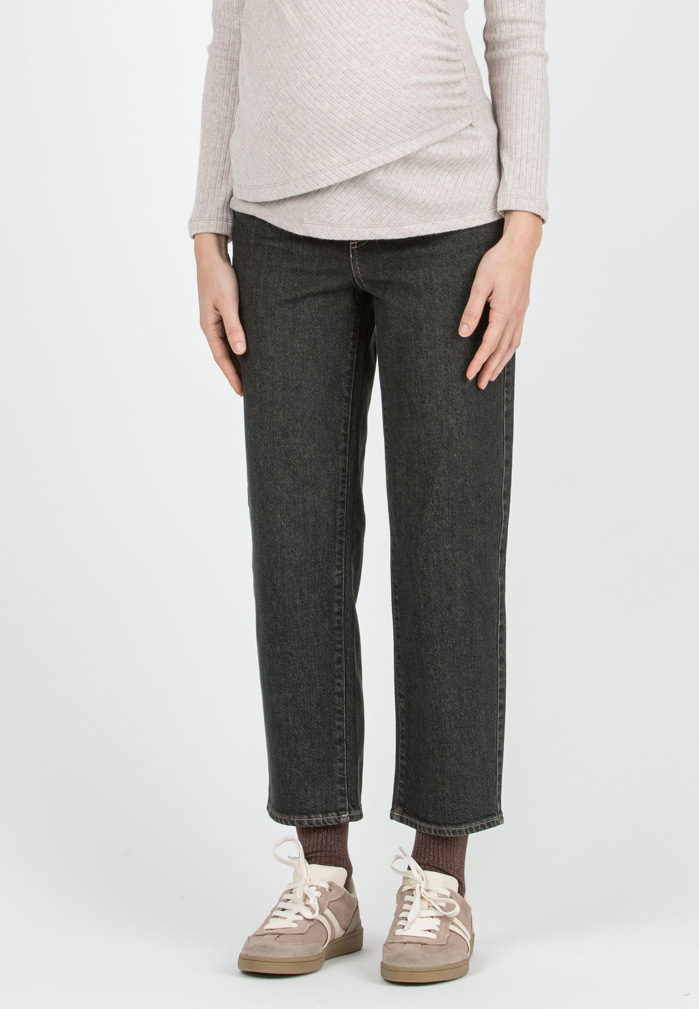 RHIANNA - Jeans Premaman Balloon Fit (Fango, XS)
