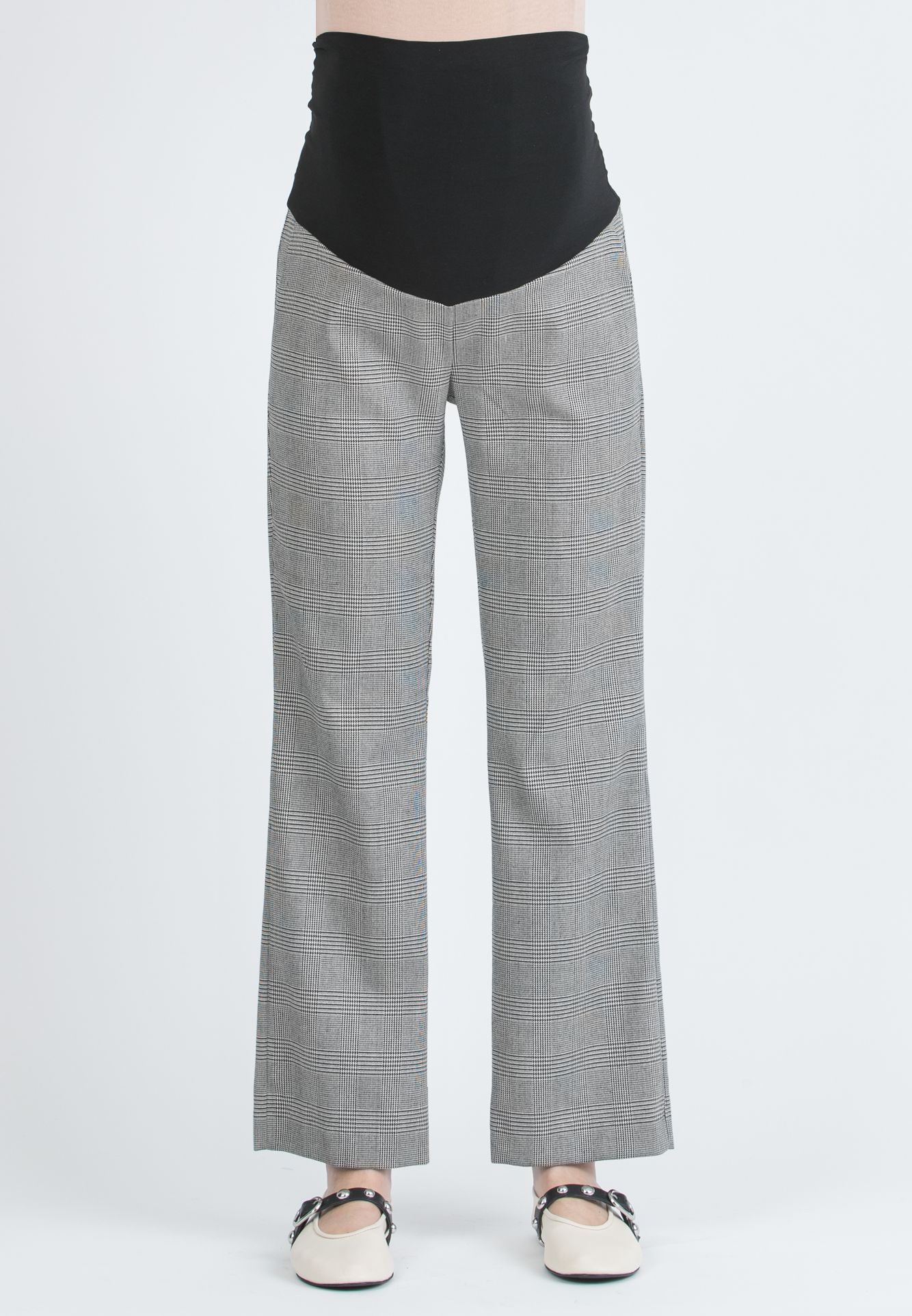 ALEX - Pantalone Premaman in Fantasia (Nero)