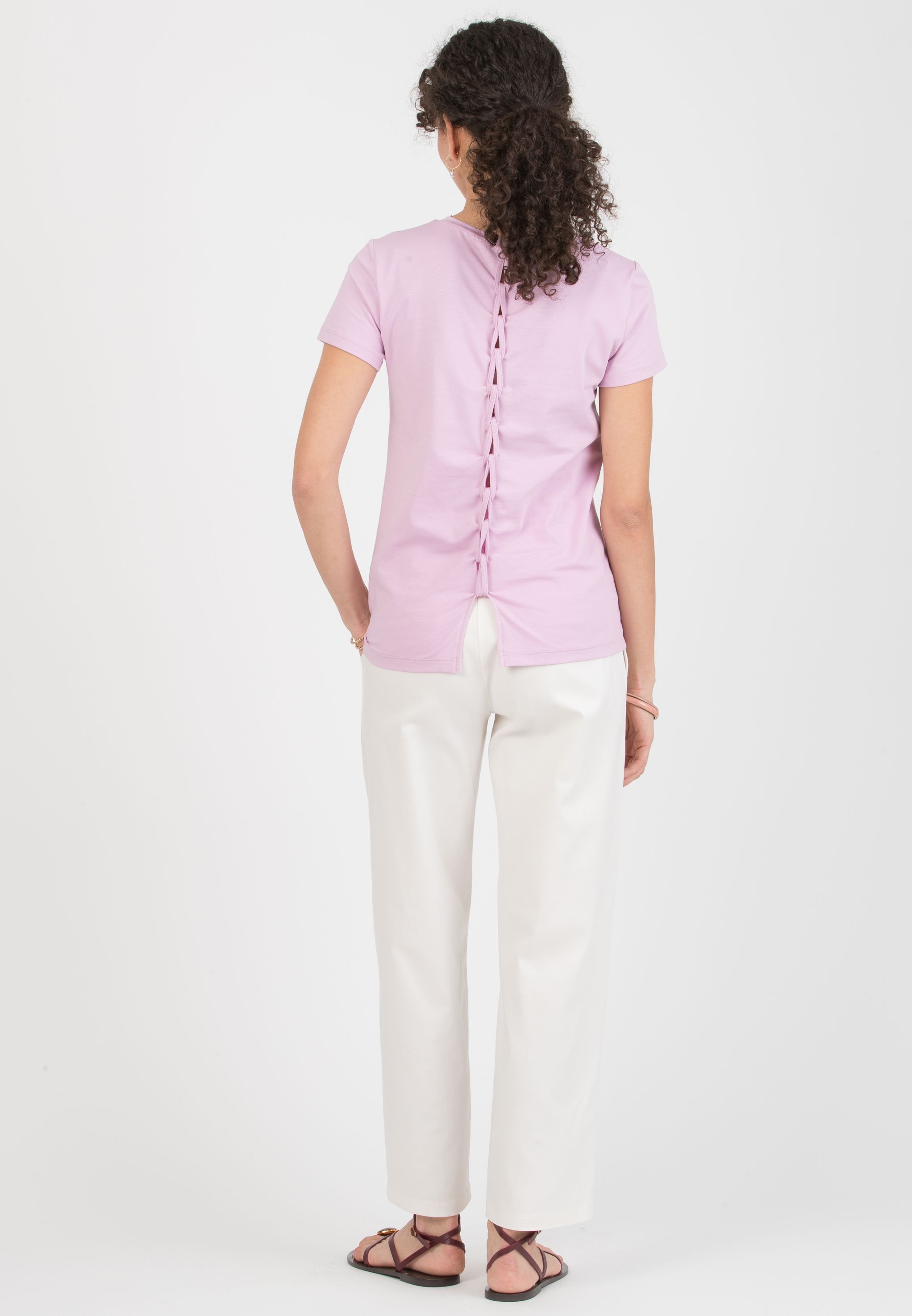 CHARLIE – Maternity Balloon-Fit Trousers in Lyocell (Avorio)