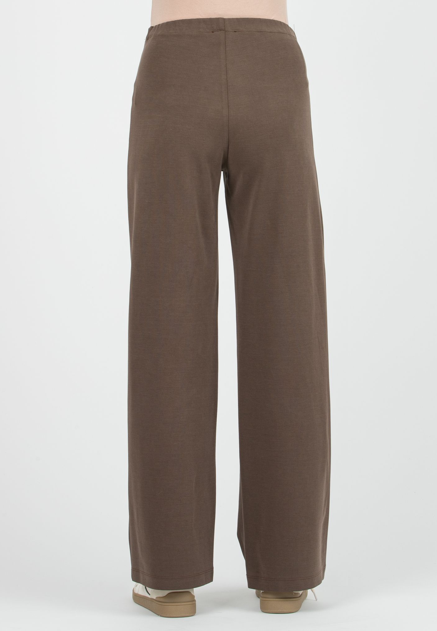 KIMBERLY M – Straight Maternity Trousers in Modal Ponte Fabric (Nocciola)