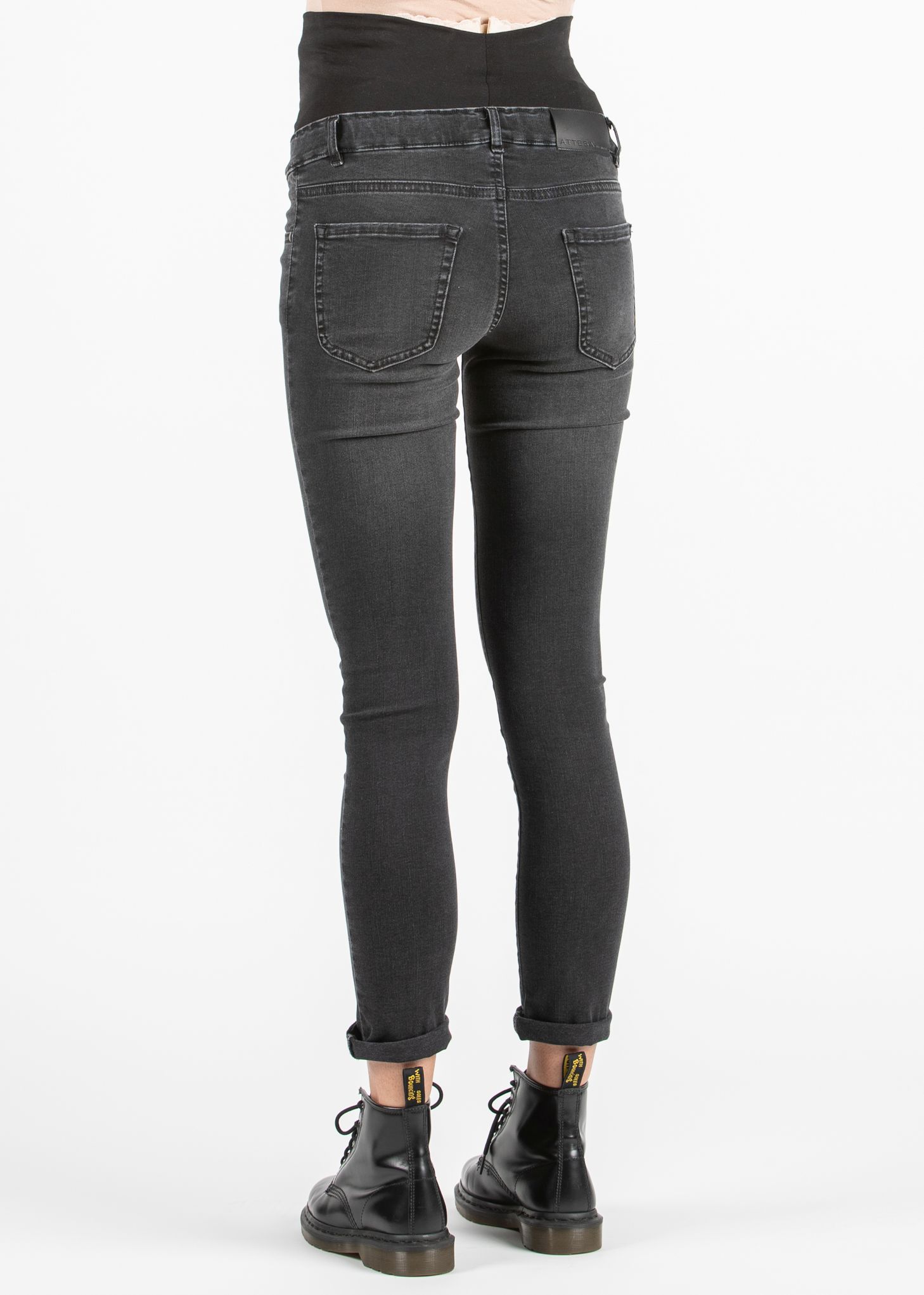 LUCE - Jeans Premaman Skinny Super Elasticizzato (Antracite, XS)