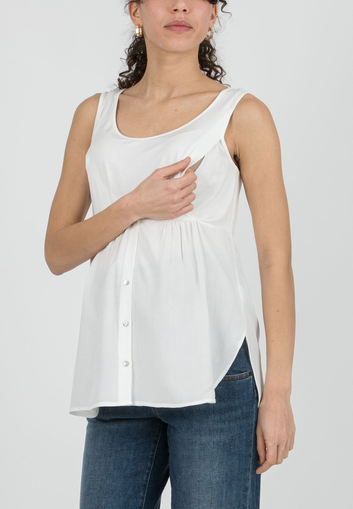 GIOIA – Maternity & Nursing Lightweight Knit with Matching Top (Azzurro)